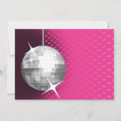 Invitation Fête de Fiançailles Disco (Dos)