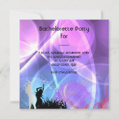 Invitation Fête de Fiançailles Disco Noir Rose (Dos)