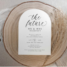 Fête de fiançailles élégante noir et blanc