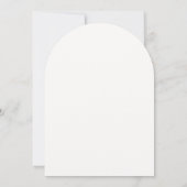 Invitation Fête de fiançailles Floral Boho Moderne Arch (Dos)
