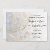 Invitation Fête de fiançailles florales blanches (Devant)