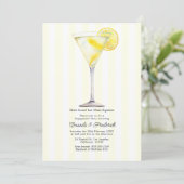 Invitation Fête de fiançailles Main Squeeze Lemon Martini (Debout devant)