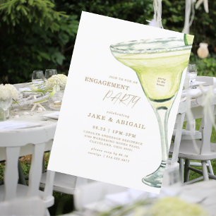 Invitation Fête de fiançailles Margarita à la maison