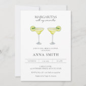 Invitation Fête de Fiançailles Margaritas avec mes Señoritas (Devant)