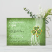 Invitation Fête de fiançailles mariage irlandaise (Debout devant)