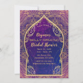 Invitation Fête de fiançailles marocaine danse du ventre en o (Devant)