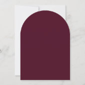 Invitation Fête de fiançailles Moderne Arch Plum   (Dos)