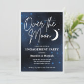 Invitation Fête de Fiançailles Over The Moon (Debout devant)