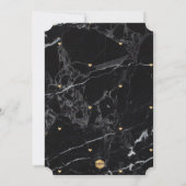 Invitation Fête de fiançailles PixDezine Marbre/Or faux (Dos)