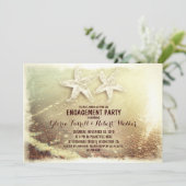 Invitation Fête de fiançailles pour le couple Starfish et la (Debout devant)