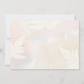 Invitation Fête de fiançailles rose pâle (Dos)