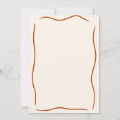 Invitation Fête de fiançailles sur le thème de la citrouille  (Dos)