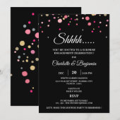 Invitation Fête de fiançailles surprise unique (Devant / Derrière)