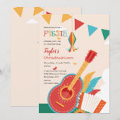 Invitation Fête de Fiesta (Devant / Derrière)