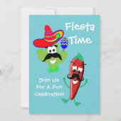 Invitation Fête de Fiesta à l'ambiance mexicaine (Devant)