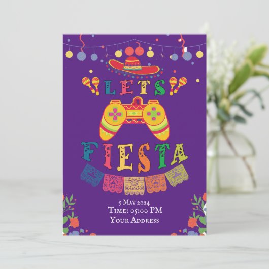 Invitation Fête de Fiesta Cinco de Mayo (Debout devant)