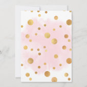 Invitation Fête de fille d'été à l'aquarelle (Dos)
