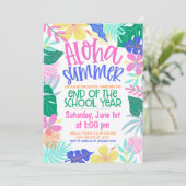 Invitation Fête de fin d'année Aloha Summer (Debout devant)