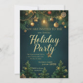 Invitation Fête de fin d'année élégante (Devant)