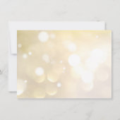 Invitation Fête de fin d'année élégante au Champagne doré (Dos)