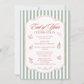 Invitation Fête de fin d'année Fête de Noël d'entreprise (Devant)