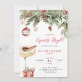 Invitation Fête de fin d'année Making Spirits Bright (Devant)