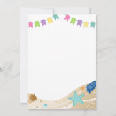 Invitation fête de fin d'année scolaire de piscine pour class (Dos)