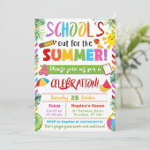 Invitation Fête de fin d'année scolaire modifiable Fête de dé (Debout devant)