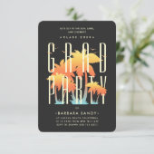 Invitation Fête de fin d'été moderne (Debout devant)