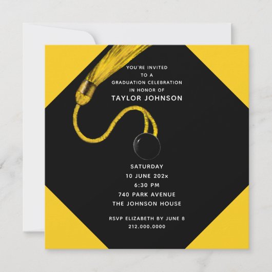 Invitation Fête de fin d'études (Devant)
