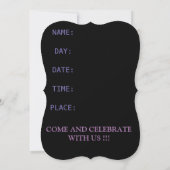 INVITATION FÊTE DE FIN D'ÉTUDES (Dos)