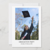 Invitation Fête de fin d'études (Dos)
