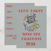 INVITATION FÊTE DE FIN D'ÉTUDES (Devant / Derrière)