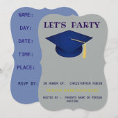 INVITATION FÊTE DE FIN D'ÉTUDES (Devant / Derrière)