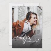 Invitation Fête de fin d'études 2026 Script de photos de fin (Dos)