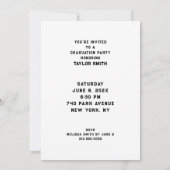 Invitation Fête de fin d'études à l'école d'infirmières (Dos)