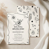 Fête de fin d'études au bord de la piscine pour fi