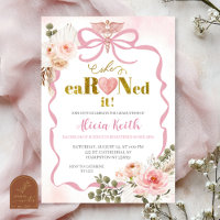 Fête de fin d'études Boho Coquette Rose Herbe de P