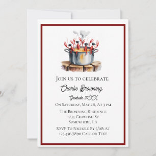Invitation Fête de fin d'études Cadien drôle