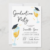 Invitation Fête de fin d'études Cheers (Devant)