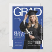 Invitation Fête de fin d'études Chic de couverture de magazin (Devant)