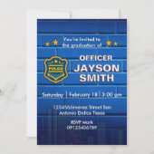 Invitation Fête de fin d'études de la police (Devant)