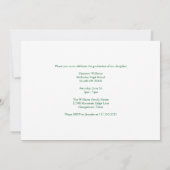 Invitation Fête de fin d'études de la promotion verte 2026 (Dos)