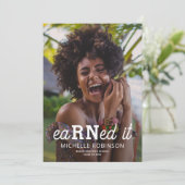 Invitation Fête de fin d'études de l'école d'infirmières mode (Debout devant)