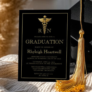 Invitation Fête de fin d'études de l'infirmière diplômée en s