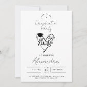 Invitation Fête de fin d'études d'infirmière diplômée (Devant)
