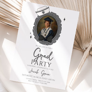 Invitation Fête de fin d'études d'infirmière noire