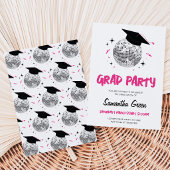 Invitation Fête de fin d'études Disco