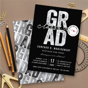 Invitation Fête de fin d'études élégante de la promotion 2026