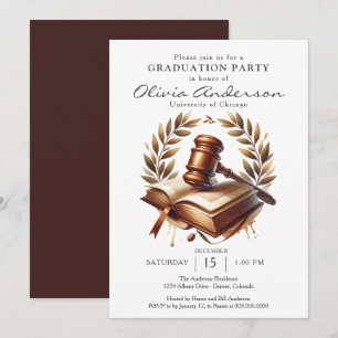 Invitation Fête de fin d'études en droit